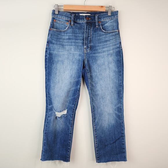 Madewell The Perfect Vintage Crop Jean in Bellbrook Wash Size 27 - Picture 2 of 9